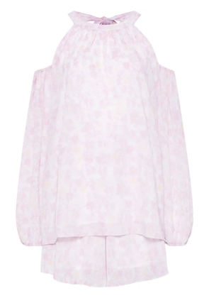 b+ab floral-print shorts set - Pink