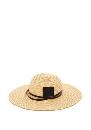 Plan C straw fedora hat - White