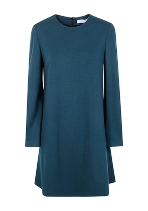 Harris Wharf London long-sleeved wool day dress - Green