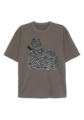 JNBY graphic-print T-shirt - Grey