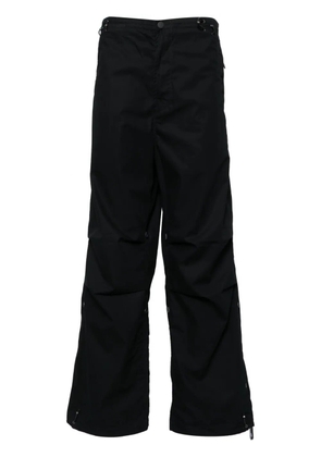 Maharishi embroidered straight-leg trousers - Black