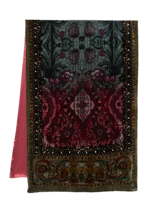 Pierre-Louis Mascia floral-motif scarf - Blue