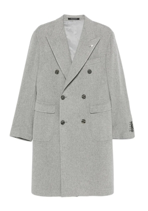 Tagliatore double-breasted patch-pocket coat - Grey