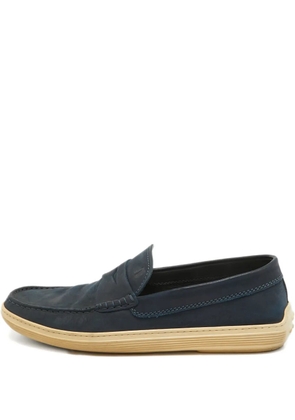 Tod's leather loafers - Blue