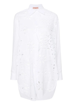 Ermanno Scervino broderie-anglaise cotton shirt - White