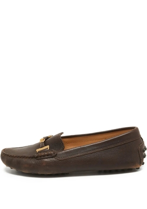 Tod's Vintage pre-owned leather loafers - Brown