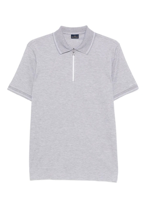 Paul & Shark short-sleeve half-zip polo shirt - Grey