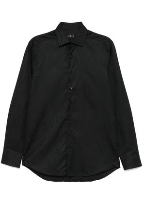 ETRO paisley-jacquard shirt - Black