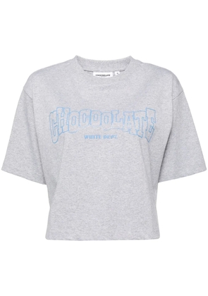 CHOCOOLATE logo cotton t-shirt - Grey