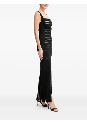 Hervé Léger bandage fringed dress - Black