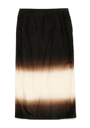LESS silk electrospun skirt - Brown