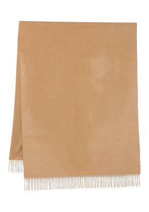 Max Mara fringed cashmere scarf - Brown