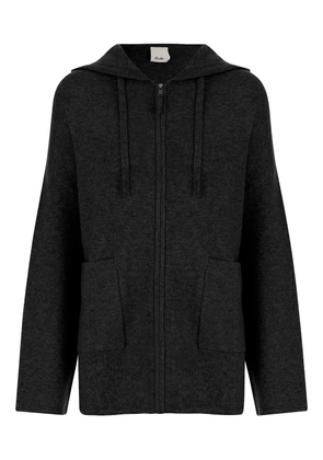 Allude zip-front hoodie - Grey