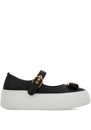 Ferragamo Vara bow detail sneakers - Black