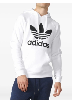 adidas logo-print hoodie - White