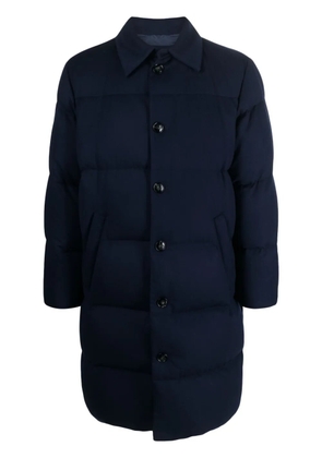 Kiton padded cashmere-blend coat - Blue