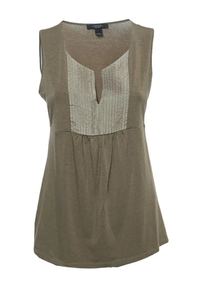 Weekend Max Mara pleated-panel sleeveless blouse - Brown