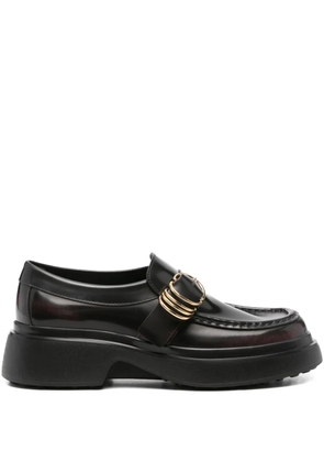 Tod's buckle-detail platform loafers - Black