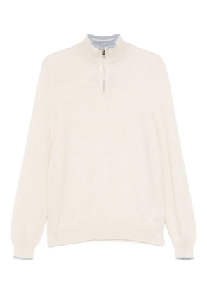 Fedeli half-zip sweatshirt - Neutrals