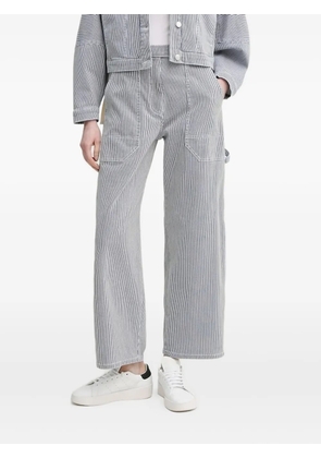 MUNTHE Fancie striped utility-pocket trousers - Blue