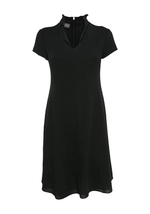 Armani Vintage short-sleeve V-neck dress - Black