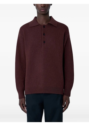 Mhl By Margaret Howell buttoned knitted polo shirt - Brown