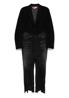 Junya Watanabe MAN patchwork coat - Black