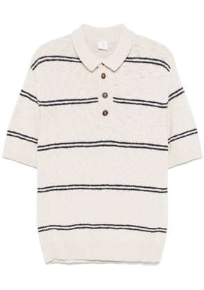 Eleventy striped polo shirt - Neutrals