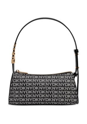 DKNY logo-plaque top-handle bag - Black