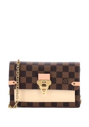 Louis Vuitton Pre-Owned Vavin Chain Wallet NM Damier with Leather crossbody bag - Brown