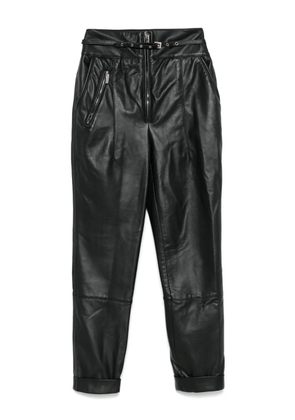 MITILIANE COUTURE leather trousers - Black