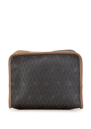 Christian Dior Pre-Owned 20th Century Honeycomb Coated Canvas clutch bag - Black