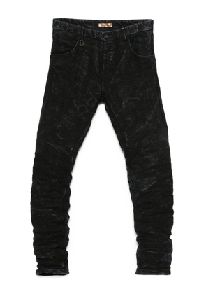 Layer Zero acid-wash trousers - Black