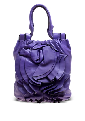 Valentino Garavani Pre-Owned 20232 petale leather tote bag - Purple