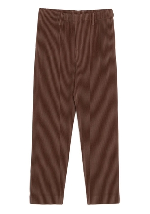 Homme Plissé Issey Miyake Overflow trousers - Brown