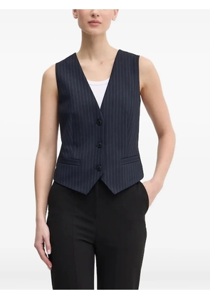 HUGO pinstripe sleeveless waistcoat - Blue