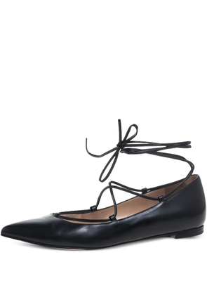 Gianvito Rossi leather ballet flats - Black