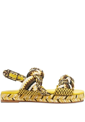 antolina knotted flat sandals - Yellow
