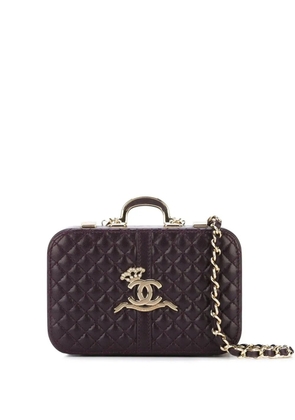 CHANEL Pre-Owned 2008 micro Paris-London clutch bag - Purple