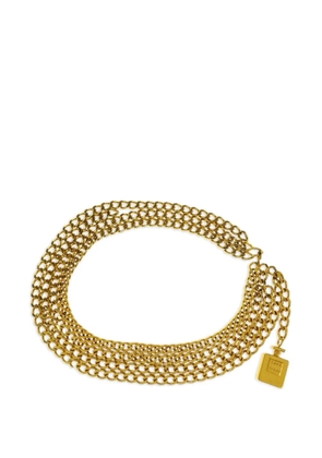 CHANEL Pre-Owned 1990-2000s Perfume Charm belt - Gold