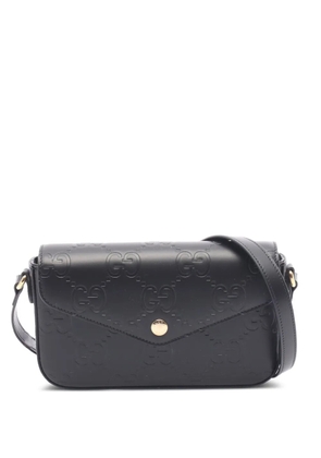 Gucci Pre-Owned 2020s mini GG embossed shoulder bag - Black
