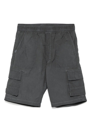 izzue logo-patch cargo shorts - Grey