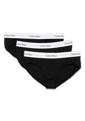 Calvin Klein Underwear logo-waistband briefs (pack of three) - Black