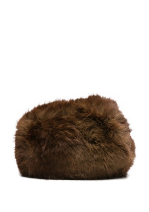 Apparis Noor Mink clutch bag - Brown