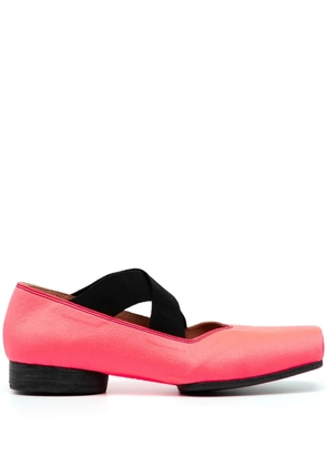 Uma Wang crossover-strap ballerina shoes - Pink