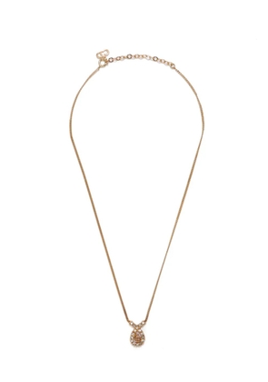 Christian Dior Pre-Owned rhinestone-embellished chain necklace - Gold