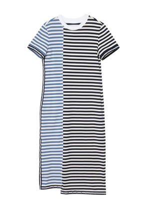 3.1 Phillip Lim striped panelled midi dress - Black