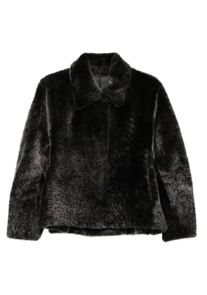 Manzoni 24 shearling cropped coat - Black