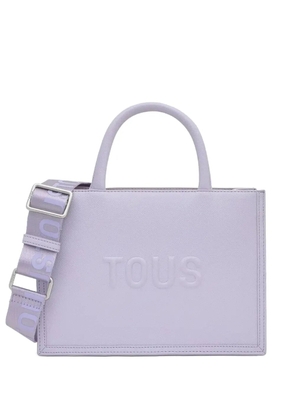 TOUS medium Brenda logo-embossed tote bag - Purple