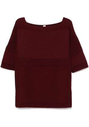 Hermès Pre-Owned 2000s wide-neck sweater - Red